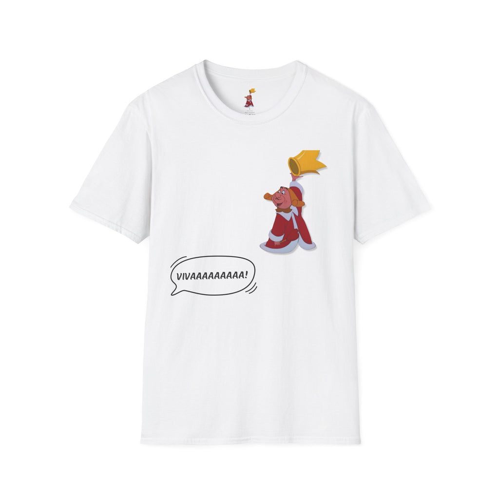 Unisex Softstyle T-Shirt - "Vivaaaaaaaa!" Animated Character Design