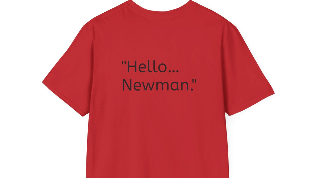 Seinfeld Hello Newman T-Shirt, Personalized TV Show Tee, Unisex Softstyle Shirt, Funny Sitcom Fan Gift, Customized Comedy Apparel