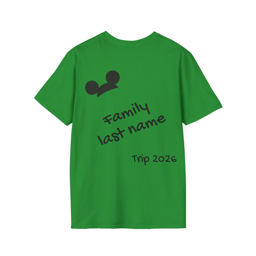 Adventurous Family Trip T-Shirt, Family Vacation Shirt, Softstyle Tee, Matching Family Shirts, Personalized Travel Tee