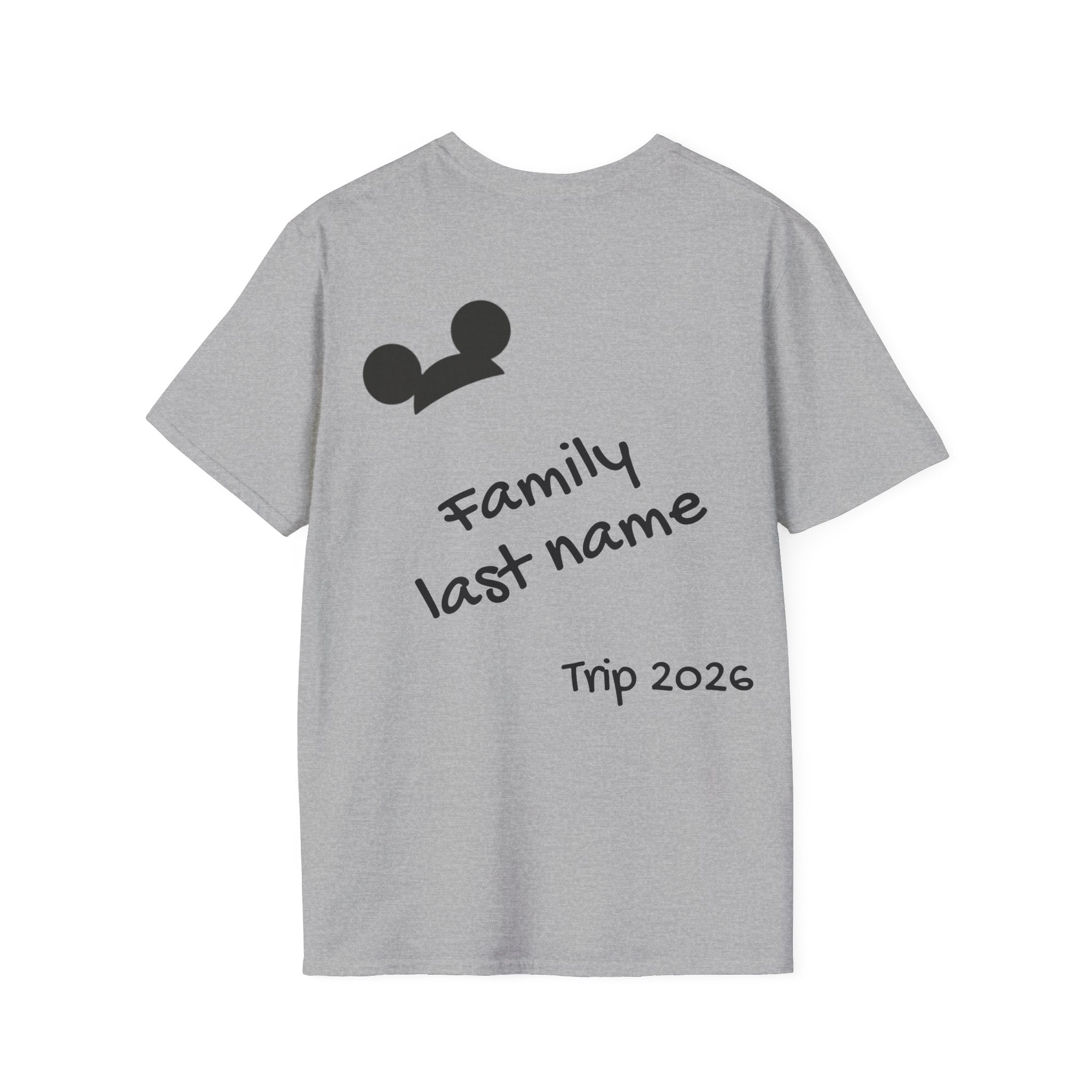 Adventurous Family Trip T-Shirt, Family Vacation Shirt, Softstyle Tee, Matching Family Shirts, Personalized Travel Tee
