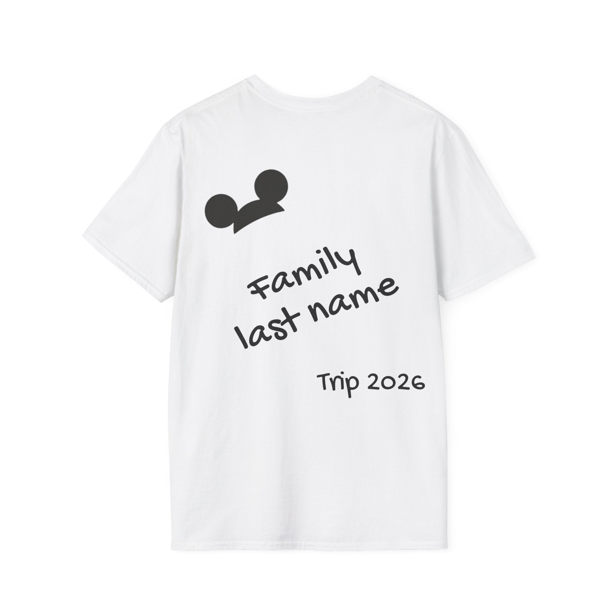 Adventurous Family Trip T-Shirt, Family Vacation Shirt, Softstyle Tee, Matching Family Shirts, Personalized Travel Tee