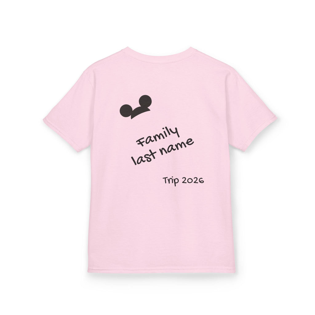 Adventurous Family Trip T-Shirt, Family Vacation Shirt, Softstyle Tee, Matching Family Shirts, Personalized Travel Tee, Kids