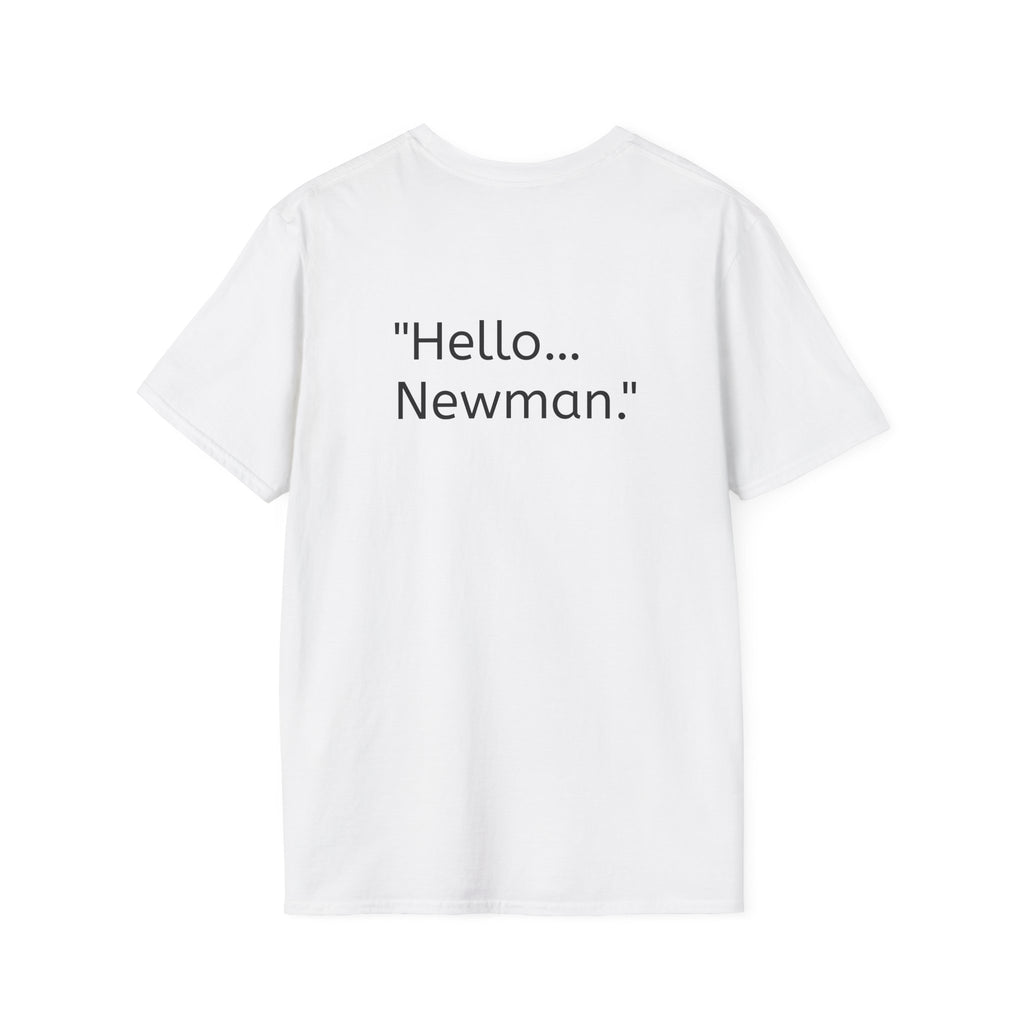 Seinfeld Hello Newman T-Shirt, Personalized TV Show Tee, Unisex Softstyle Shirt, Funny Sitcom Fan Gift, Customized Comedy Apparel
